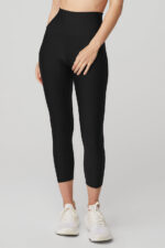 High-Waist Airlift Capri – Black - Image 3