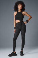 High-Waist Camo Vapor Legging – Black Camouflage - Image 3