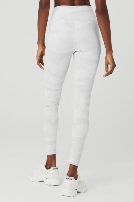 High-Waist Camo Vapor Legging – White Camouflage