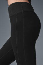 High-Waist Alosoft Lounge Legging – Black - Image 3