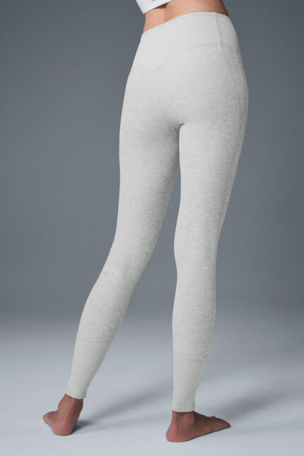 High-Waist Alosoft Lounge Legging – Athletic Heather Grey