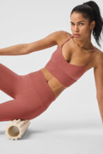 High-Waist Alosoft Lounge Legging – Soft Terracotta