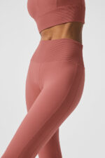 High-Waist Alosoft Lounge Legging – Soft Terracotta - Image 5