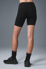 7′′ High-Waist Biker Short – Black - Image 3