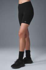 7′′ High-Waist Biker Short – Black - Image 2