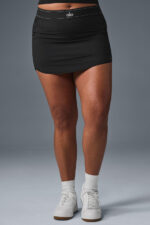 Match Point Tennis Skirt – Black