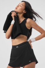 Match Point Tennis Skirt – Black - Image 4