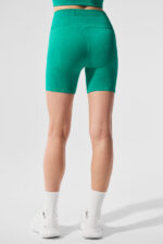 5′′ Seamless Ribbed Favorite Short – Spruce Green - Image 2
