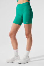 5′′ Seamless Ribbed Favorite Short – Spruce Green - Image 4