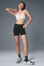 5′′ Airbrush High-Waist Biker Short – Black - Image 5