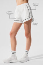 Motivate Track Short – White/Black - Image 3