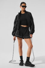Motivate Track Short – Black/White - Image 3