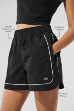 Motivate Track Short – Black/White - Image 5