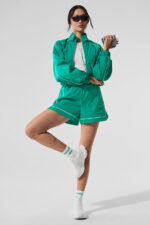 Motivate Track Short – Spruce Green/White - Image 4