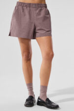 Pinstripe Daylight Boxer Short – Mushroom/Ivory