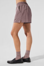 Pinstripe Daylight Boxer Short – Mushroom/Ivory - Image 2