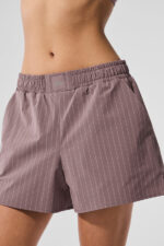 Pinstripe Daylight Boxer Short – Mushroom/Ivory - Image 3