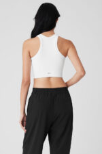 Seamless Delight High Neck Bra – White - Image 5