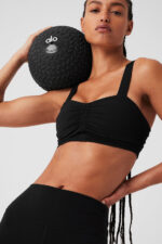 Airbrush Cinch Bra – Black