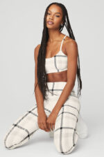 Airlift Magnified Plaid Intrigue Bra – Ivory/Black