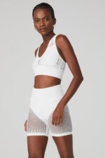 Seamless Open Air Bra – White