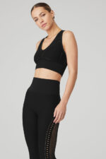 Seamless Open Air Bra – Black - Image 4
