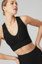Seamless Open Air Bra – Black - Image 3