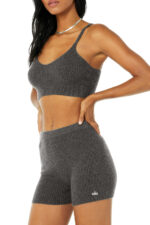 Cashmere Ribbed Staycation Bra – Cozy Grey Heather - Image 5