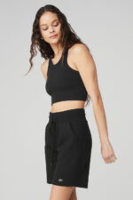 Seamless Delight High Neck Bra – Black