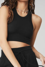 Seamless Delight High Neck Bra – Black - Image 5