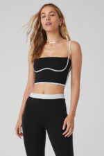 Airbrush Streamlined Bra Tank – Black/White - Image 4