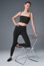 Airbrush Streamlined Bra Tank – Black