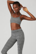 Jacquard Glenplaid Gratitude Bra – Titanium/Black - Image 2