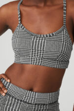 Jacquard Glenplaid Gratitude Bra – Titanium/Black - Image 4