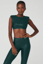 Super Shine Flash Bra – Midnight Green - Image 2