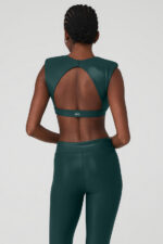 Super Shine Flash Bra – Midnight Green - Image 3