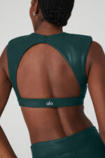 Super Shine Flash Bra – Midnight Green - Image 5