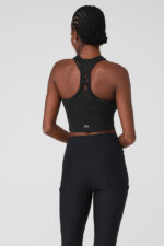 Ribbed Airlift Enchanted Bra Tank – Black - Image 5