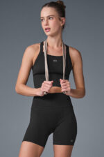 Seamless Ribbed Favorite Bra Tank – Black