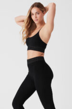 Seamless Luxe Terry Cuddle Bra – Black - Image 5