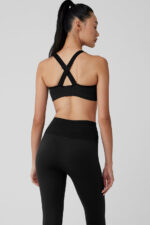 Seamless Ribbed Favorite Bra – Black - Image 3