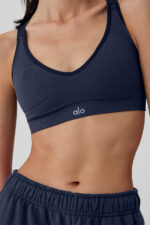 Seamless Ribbed Favorite Bra – Navy - Image 3
