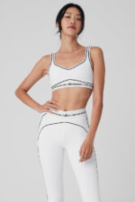 Airbrush Heart Throb Bra – White/Black