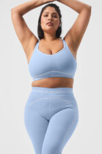 Airbrush Heart Throb Bra – Seashell Blue/White - Image 4