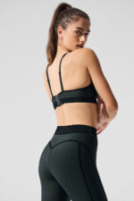 Airlift Line Up Bra – Charcoal Green - Image 5