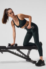 Airlift Line Up Bra – Charcoal Green - Image 2