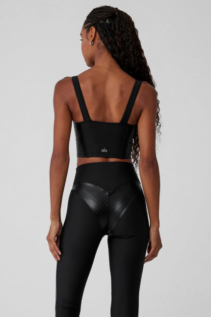Airlift Winter Warm Cropped Supermoto Tank – Black