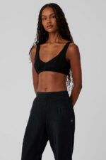 Waffle Weekend Escape Bra – Black - Image 3