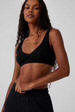 Waffle Weekend Escape Bra – Black - Image 4