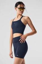 Seamless Ribbed Favorite Bra Tank – Navy - Image 2